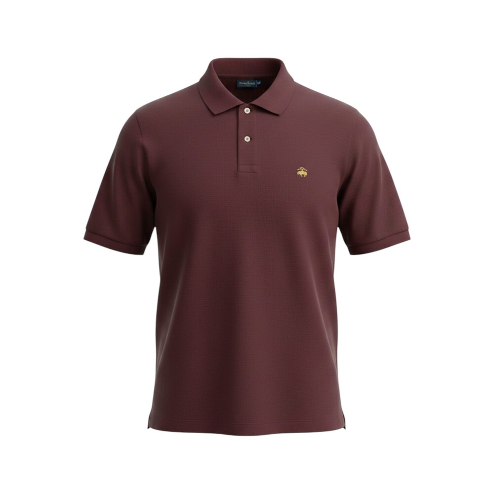 Brooks Brothers Polo Shirt Men's XXL Burgundy Pique Cotton Knit GUC Performance